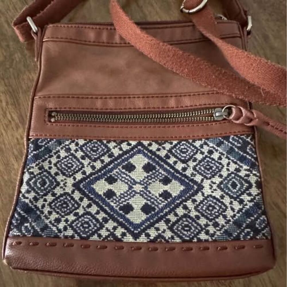 The Sak Embroidered Leather Crossbody Bag